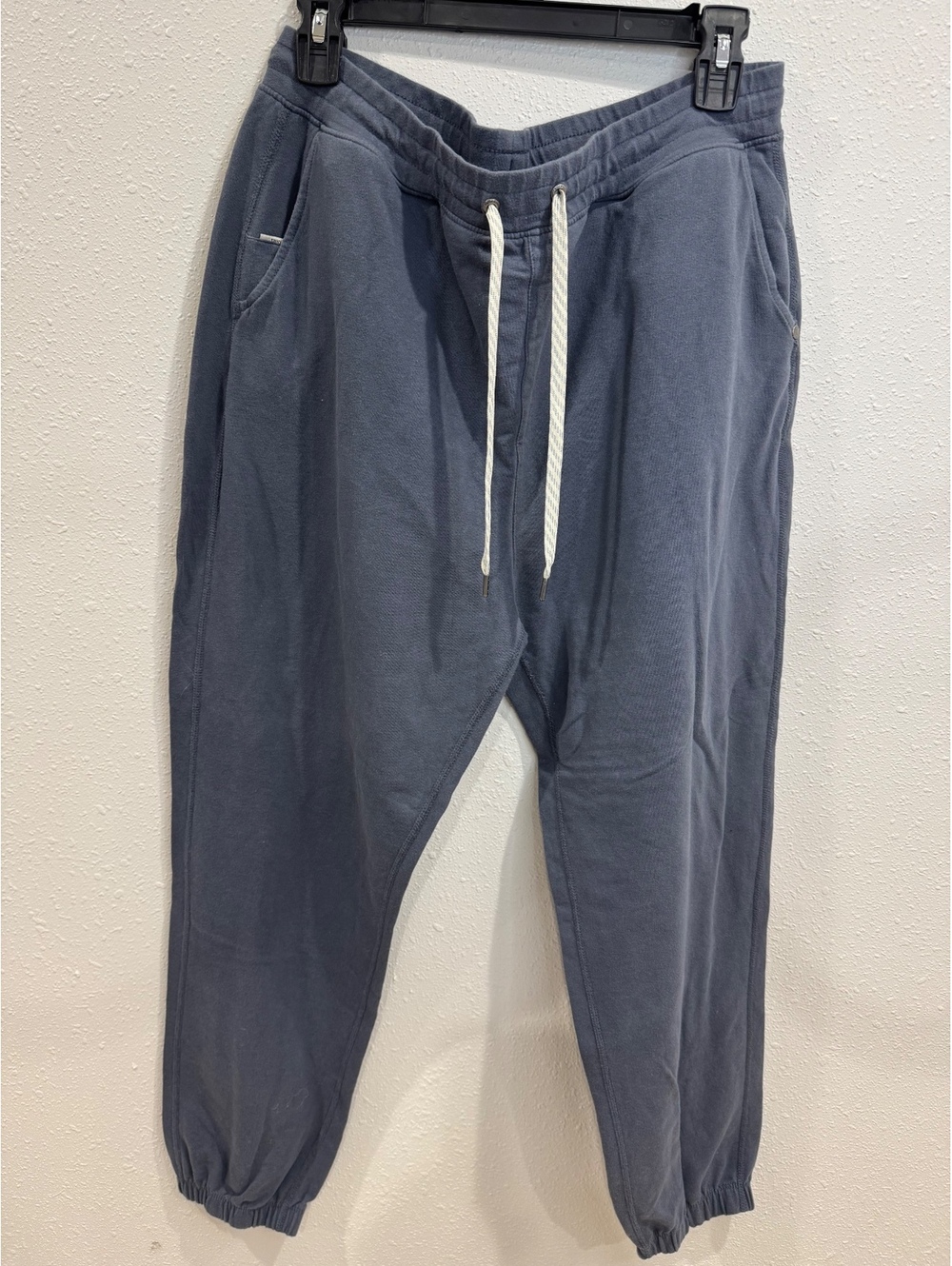 Vuori Laguna Lounge Jogger Women’s XL Blue Gray Organic Cotton Stretch Sweatpant